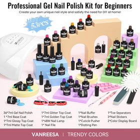 VANREESA gel polish application on nails