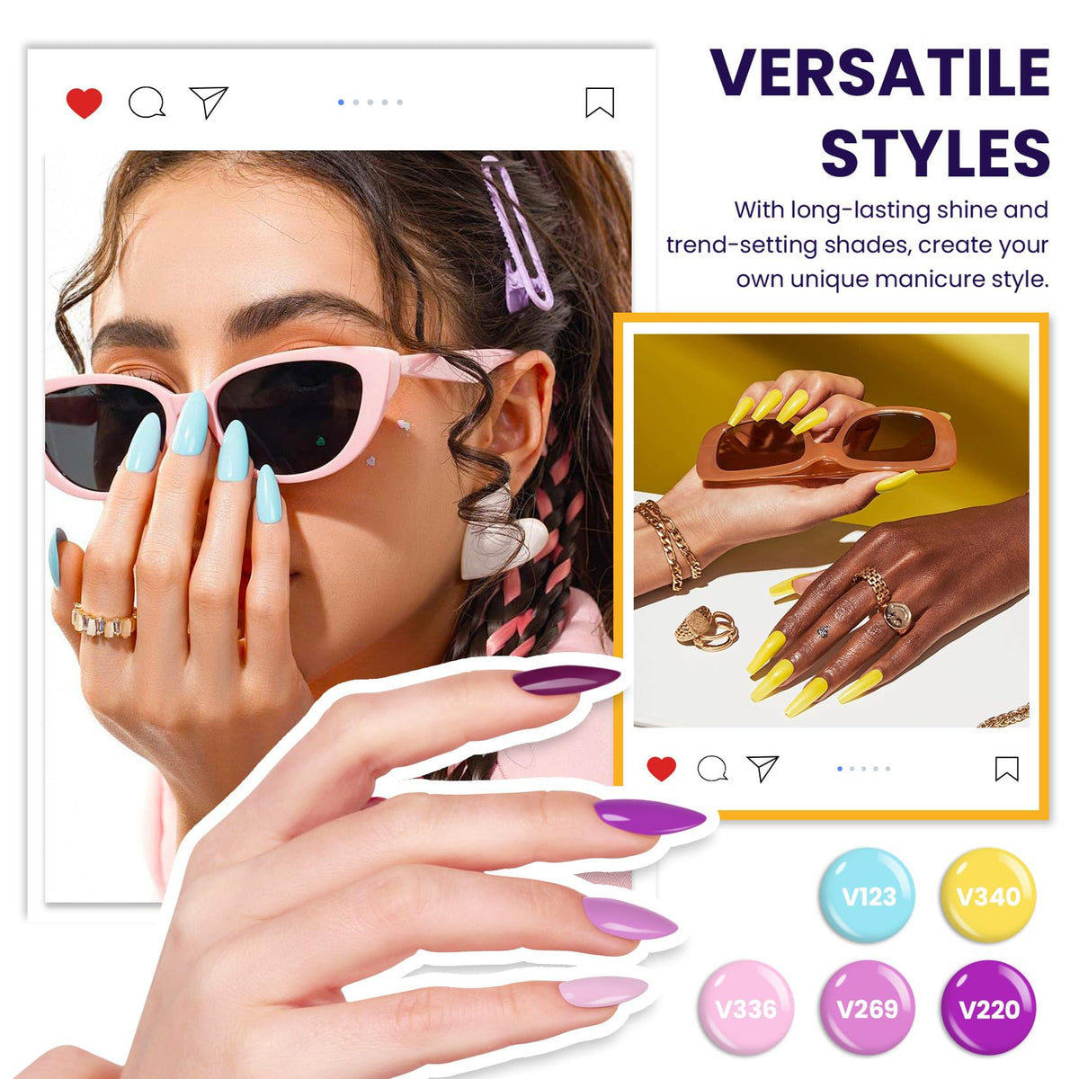VANREESA UV nail lamp with timer settings
