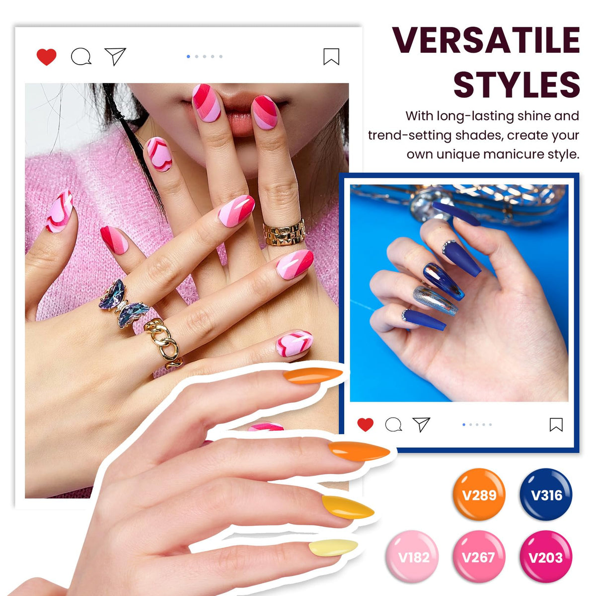 VANREESA UV nail lamp with timer settings