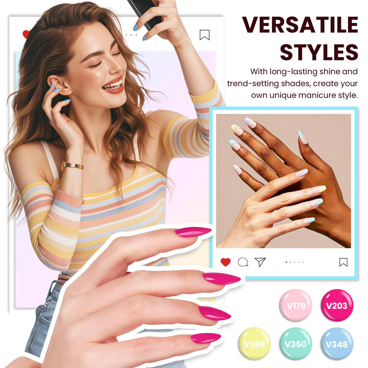 VANREESA UV nail lamp with timer settings