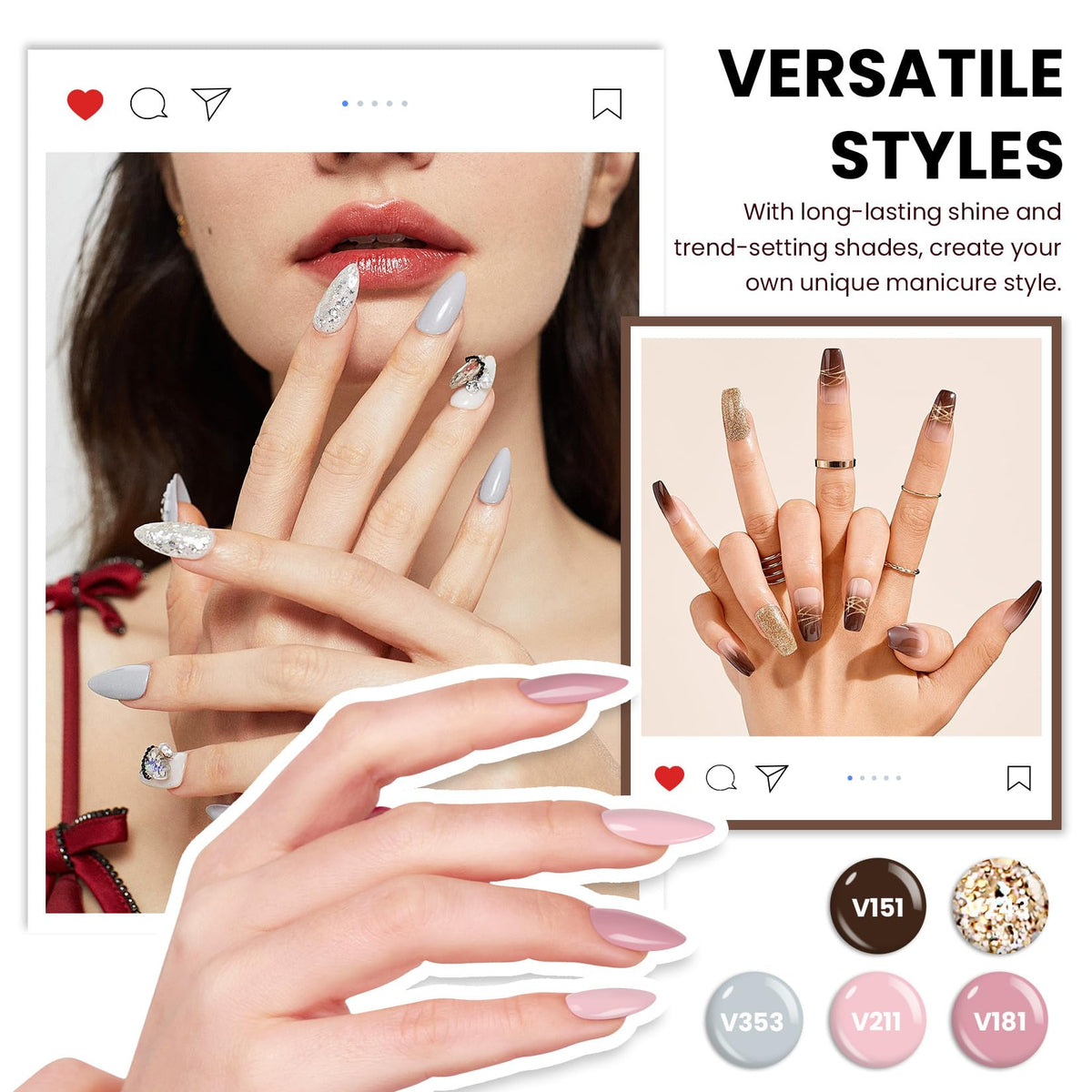 VANREESA UV nail lamp with timer settings