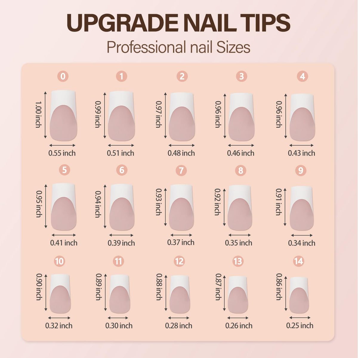 Vansiho 150Pcs French Gel Fake Nails packaging