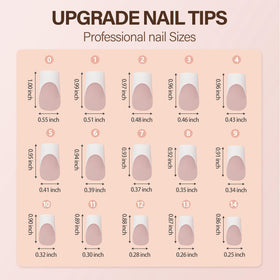 Vansiho 150Pcs French Gel Fake Nails packaging