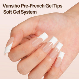 Vansiho French Gel Fake Nails packaging with 150 nails
