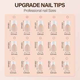 Vansiho French Gel Fake Nails showing easy application process