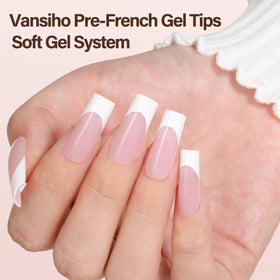 Vansiho long square press on nails in packaging