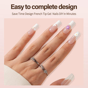 Vansiho pink fake nails in various sizes