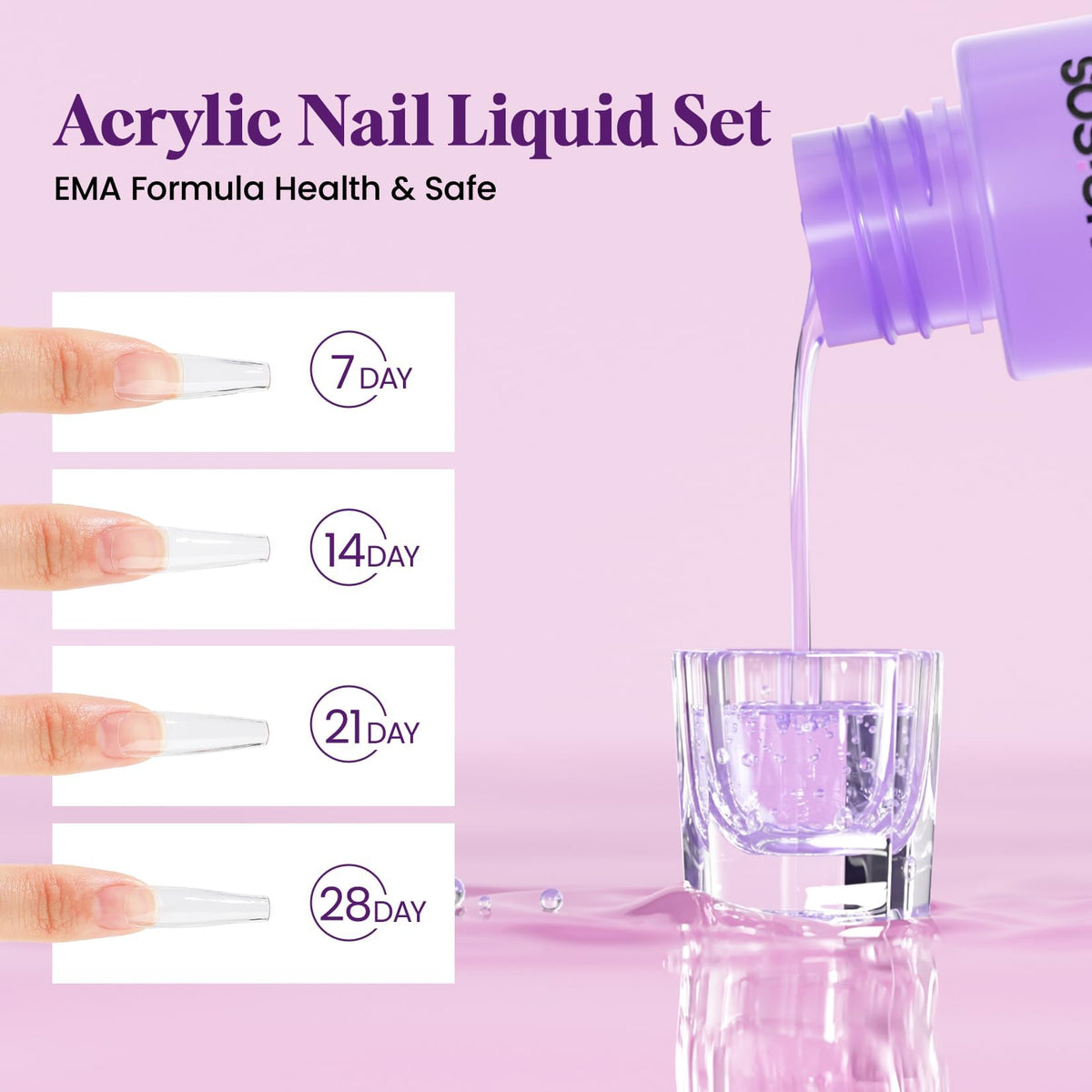 VANSISOS acrylic nail kit packaging