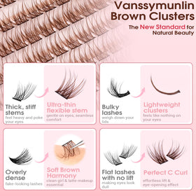 Vanssymunlin lash clusters kit dimensions on packaging