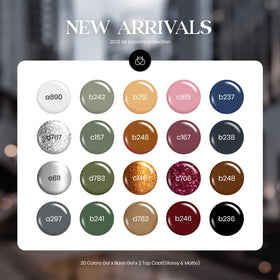 variety of beetles Gel Polish colours in the Fall Gel Nail Polish Set