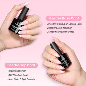 variety of beetles medium square nail tips in different sizes