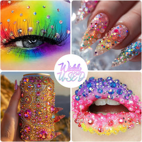 Variety of colourful rhinestones in the DEWJDFSC kit
