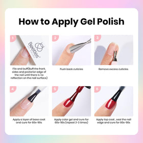 variety of colours from beetles Gel Nail Polish Kit displayed