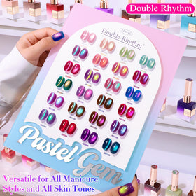 Variety of colours in Double Rhythm Cat Eye Gel Nail Polish Set