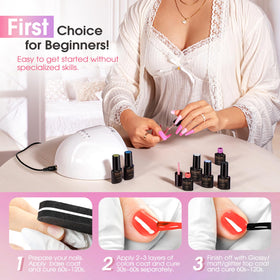 Variety of colours in ROSALIND Gel Nail Polish Set