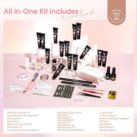 Variety of colours in ROSALIND Poly Nail Gel Kit