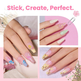 variety of flower nail stickers from beetles Gel Polish