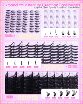 Variety of lash styles in Boahankuke kit