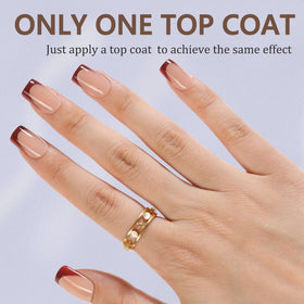 Variety of Misssix French Tip Press On Nails in different sizes
