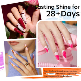 variety of modelones gel nail polish colours in set