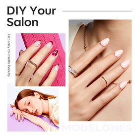 Variety of Modelones nail tips in different sizes