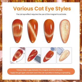 variety of nail art designs using beetles cat eye gel