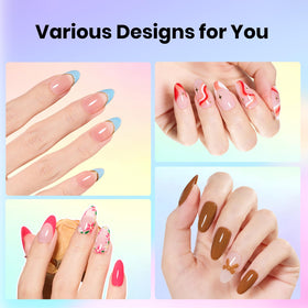 variety of nail tools included in beetles Gel Nail Polish Kit