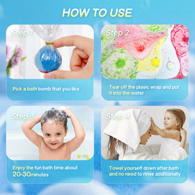 Variety of scents in BYGGVIR Kids Bath Bombs