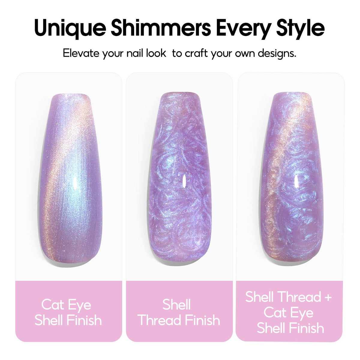 Variety of shades in PEACECOLOR Cat Eye Gel Nail Polish Set