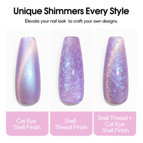 Variety of shades in PEACECOLOR Cat Eye Gel Nail Polish Set
