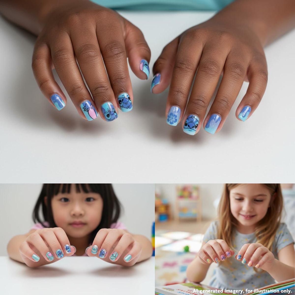 Variety of sizes in Townley Girl Stitch Press-On Nails Set