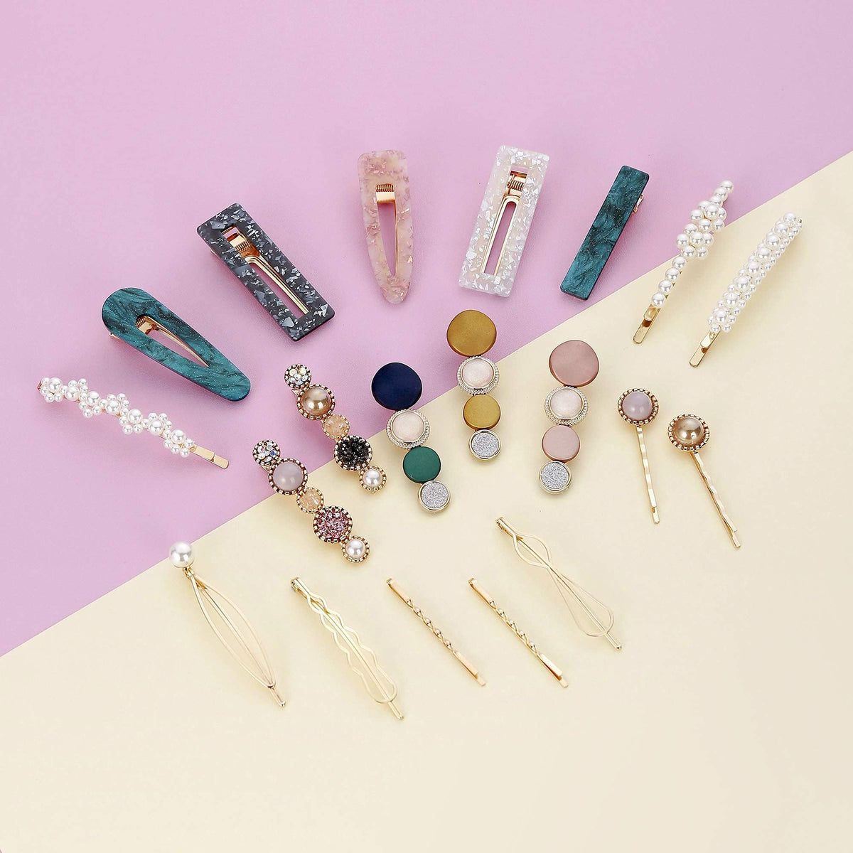 Variety of styles in Mehayi hair clips set