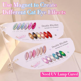 Various colours of Double Rhythm gel nail polish
