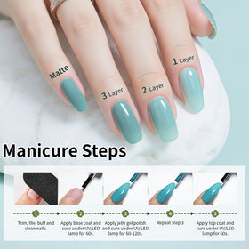 Various JODSONE jelly gel polish colours displayed together