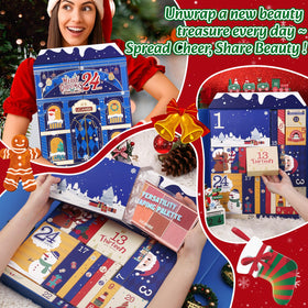 Various makeup items included in UCANBE advent calendar