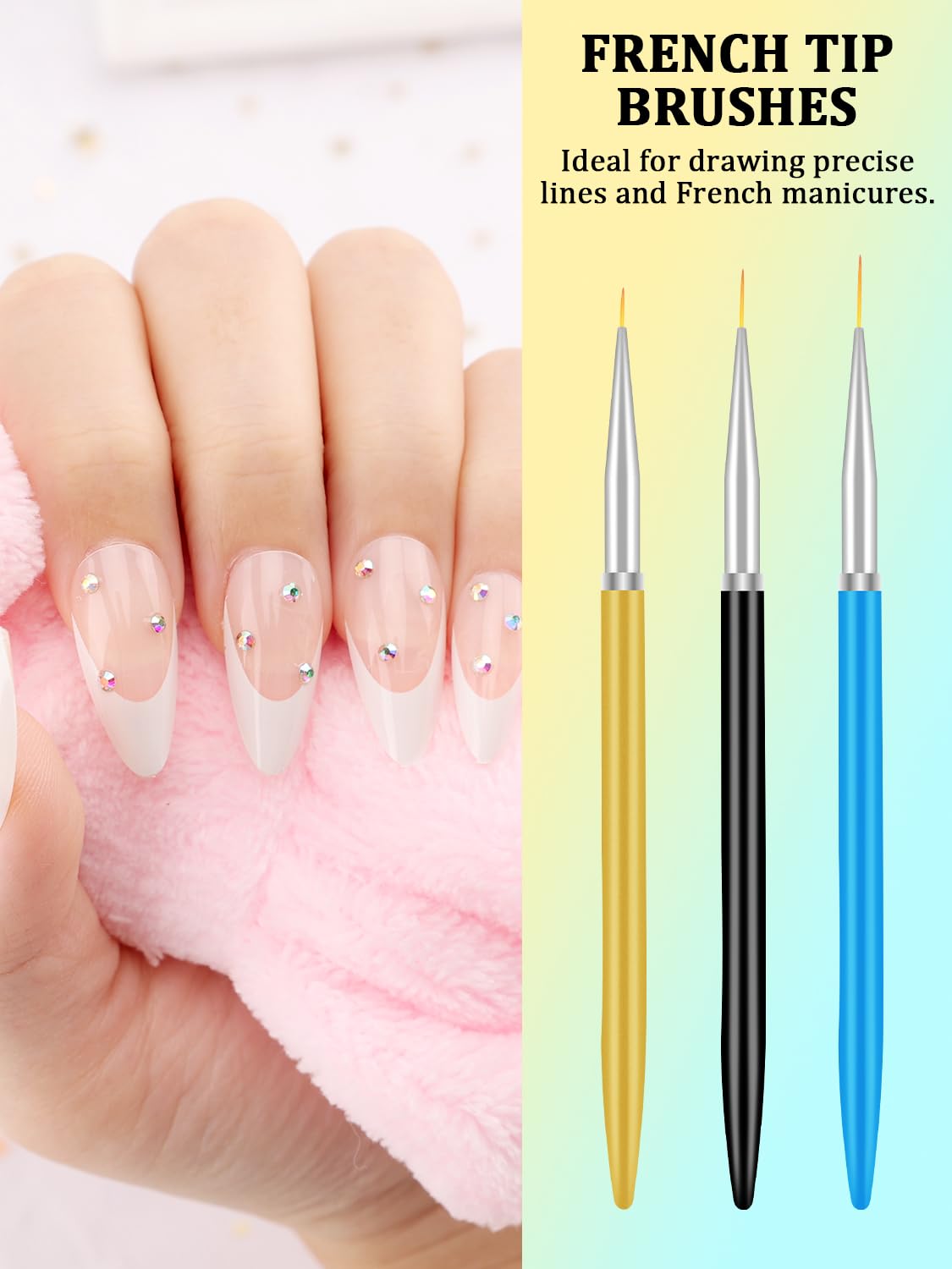 Various nail art brushes from YOOVR set