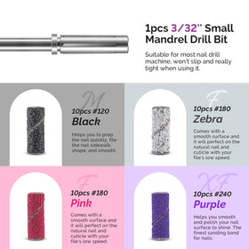 Various sanding bands included in MelodySusie set