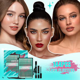 Various styles created with AMZGIRL LASH Manga Lash Clusters