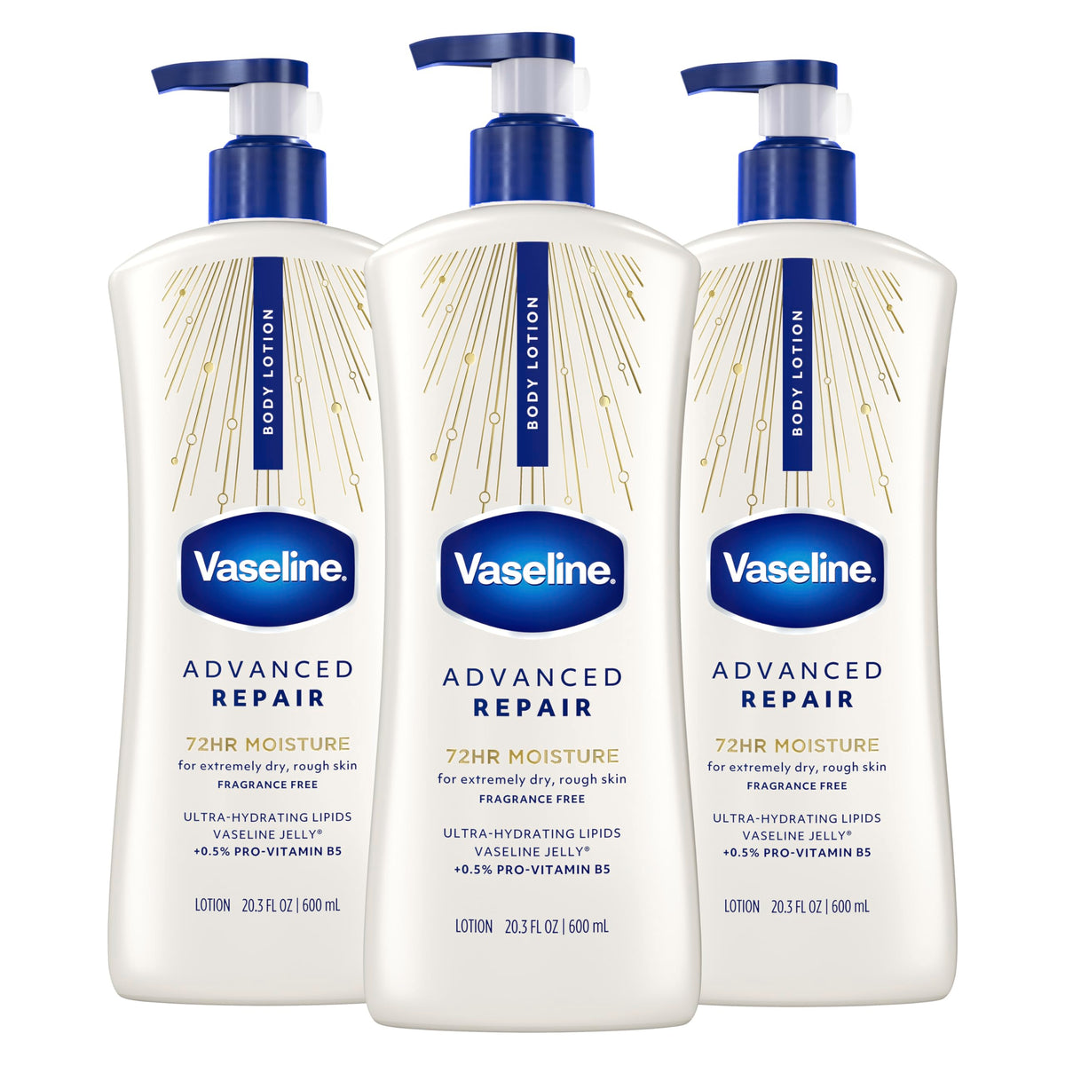 Vaseline Advanced Repair Body Lotion 20.3oz front view