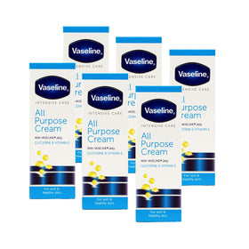 Vaseline All Purpose Cream 6-Pack front view with six tubes