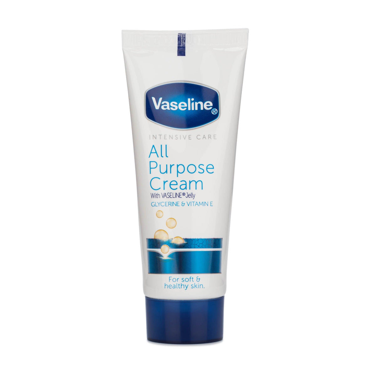 Vaseline All Purpose Cream tube close-up showing texture