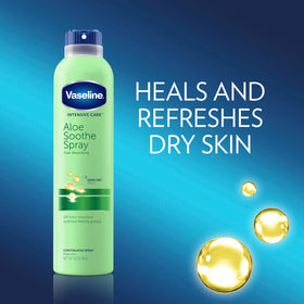 Vaseline Aloe Fresh Spray Lotion 6.5 oz back view