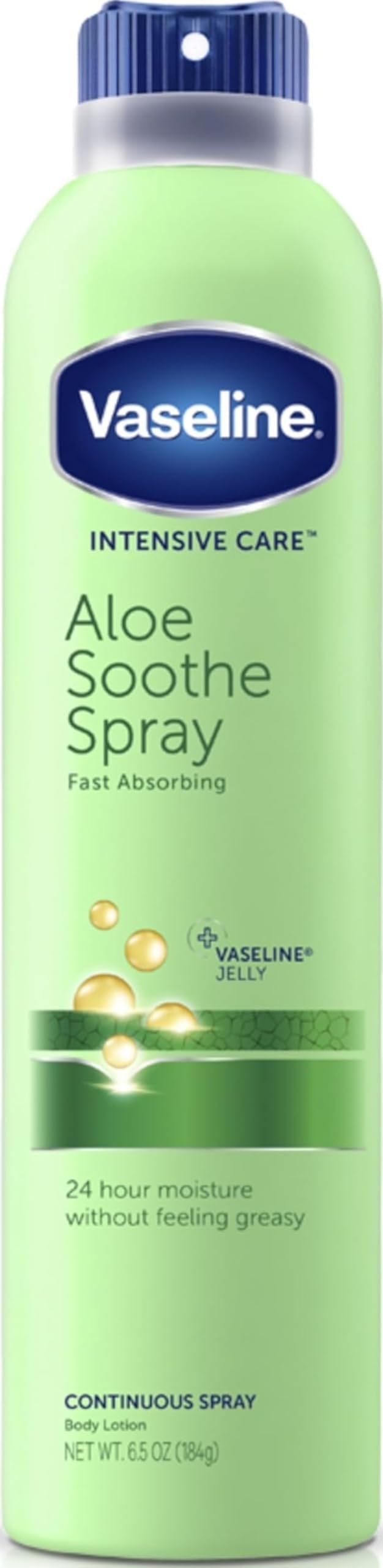 Vaseline Aloe Fresh Spray Lotion 6.5 oz front view