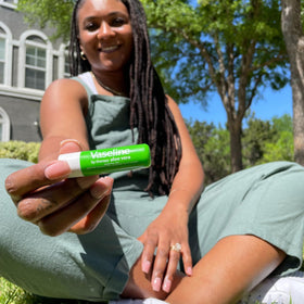 Vaseline Aloe Vera Lip Balm stick close-up
