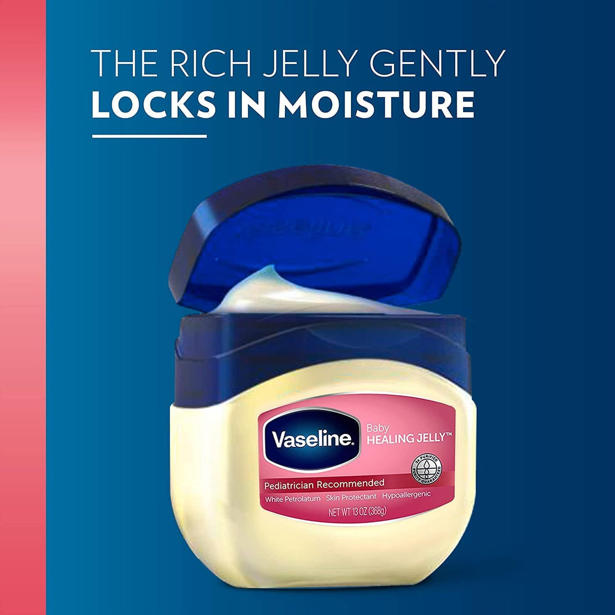 Vaseline Baby Petroleum Jelly application on baby's skin