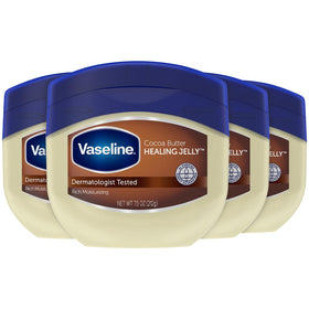 Vaseline Cocoa Butter Healing Jelly 4-Pack front view