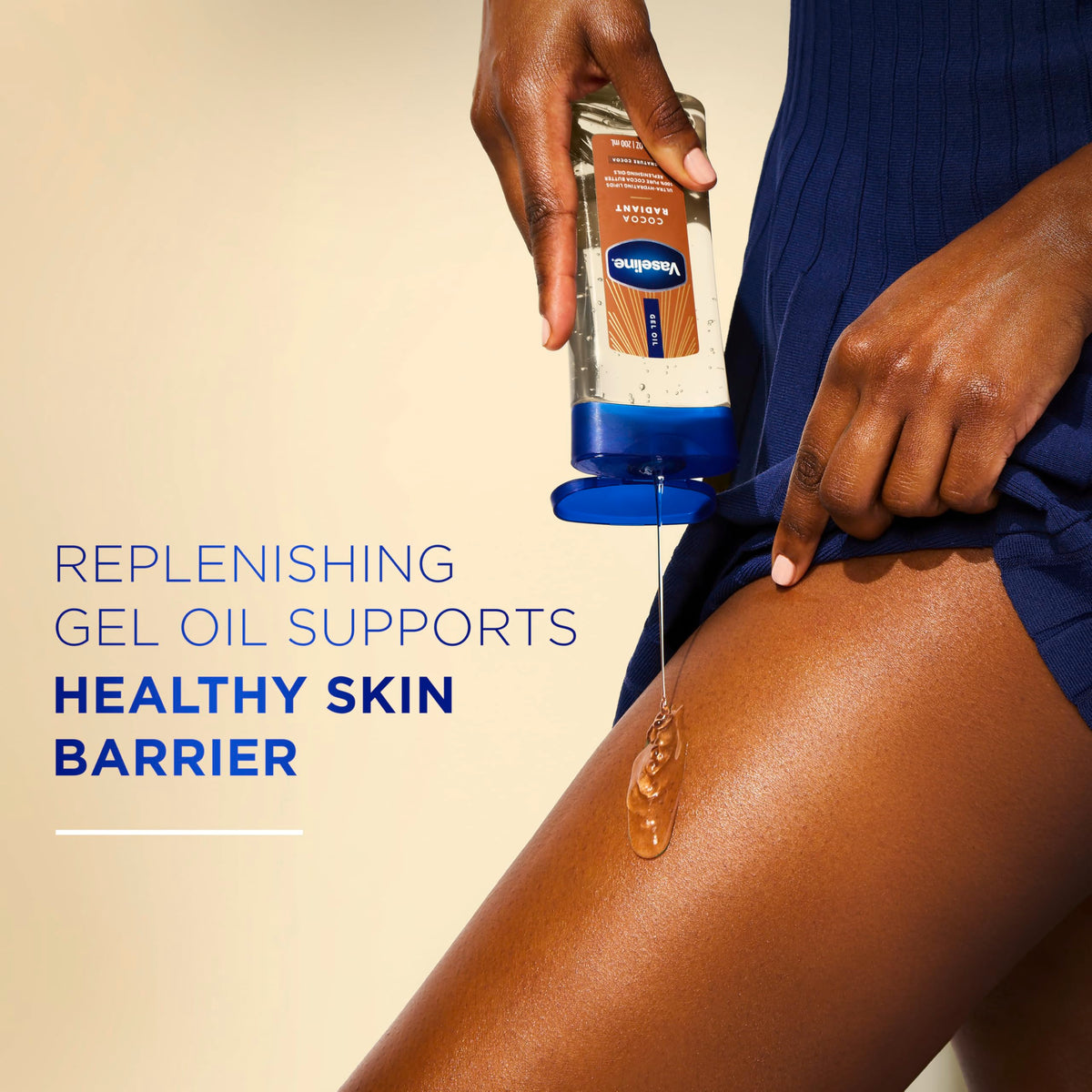 Vaseline Cocoa Radiant Body Gel Oil with ingredients list