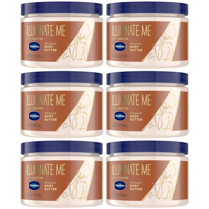 Vaseline Illuminate Me Body Butter front view with jar design