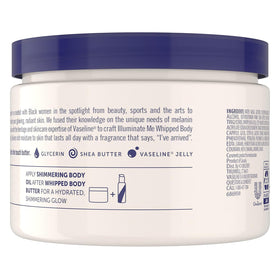 Vaseline Illuminate Me Body Butter whipped texture close-up