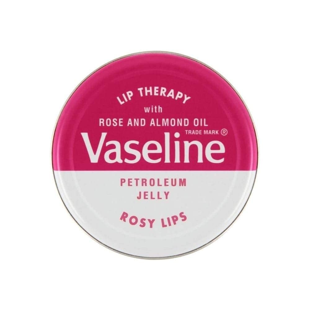 Vaseline Lip Balm Rosy Lips 20g tin side view